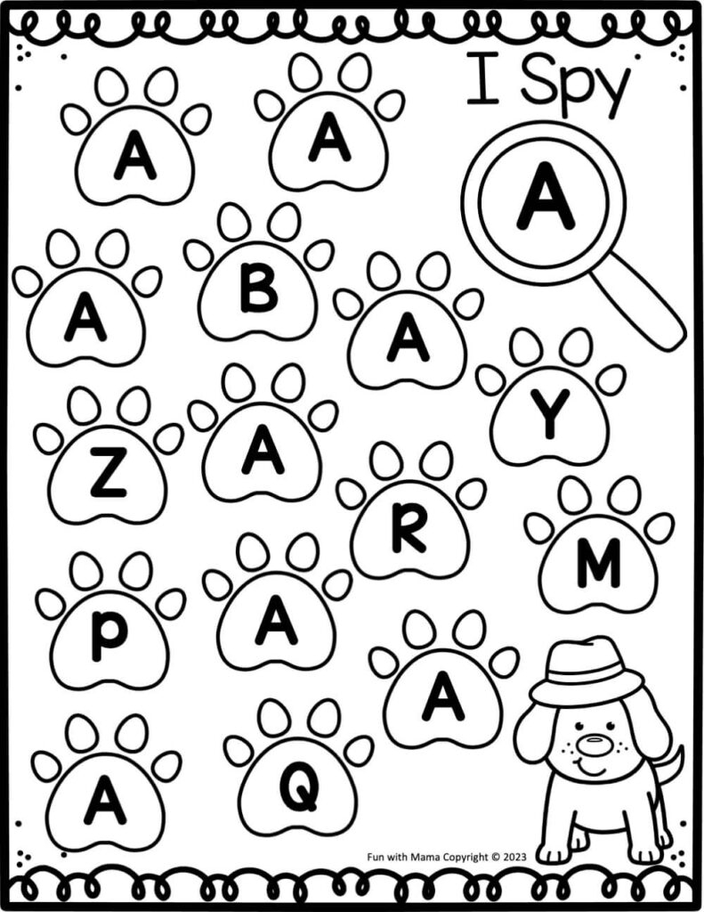 Free Letter A Worksheets For Preschool Kindergarten Fun With Mama