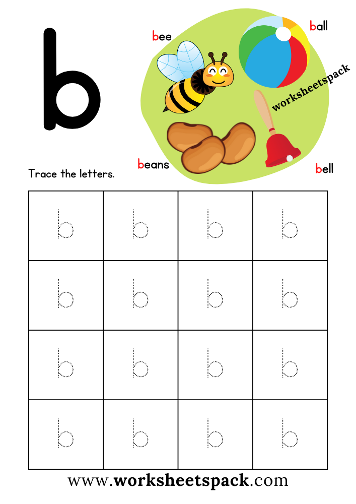 Free Letter B Printable Worksheets Worksheetspack