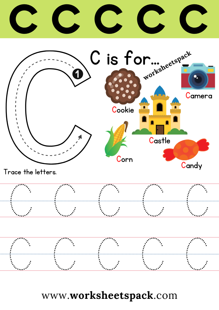 Free Letter C Printable Worksheets Worksheetspack Worksheets Library