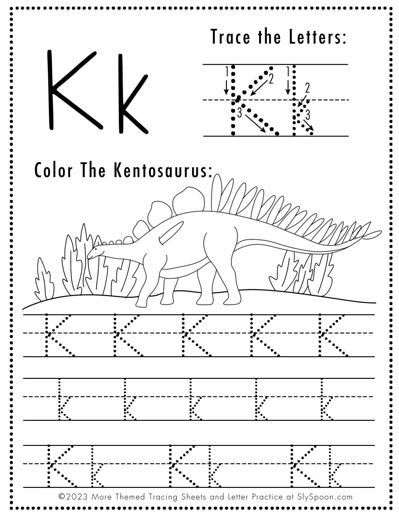 letter k worksheets for preschool