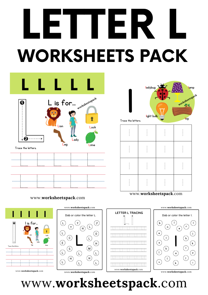 letter l worksheet printable
