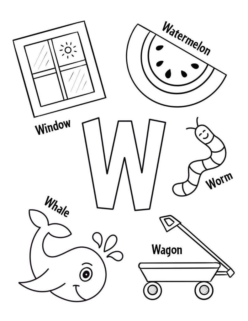 FREE Letter W Worksheets For Preschool The Hollydog Blog