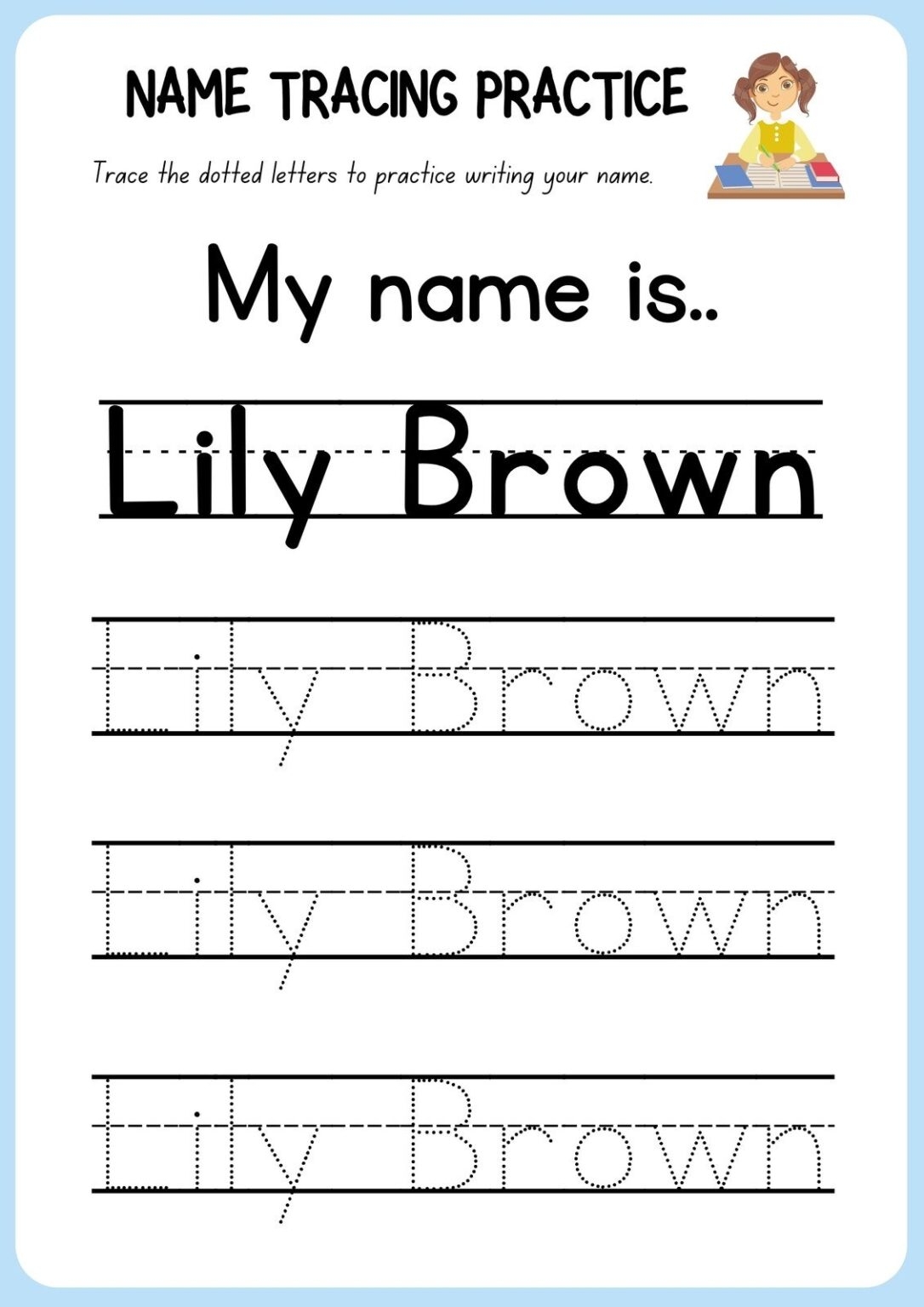 Free Name Tracing Booklet Printables Worksheets Name Tracing Printable Free Name Tracing Booklet Printables Worksheets Name Tracing Printable