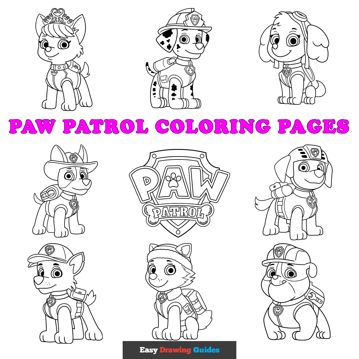 printable paw patrol colouring pages