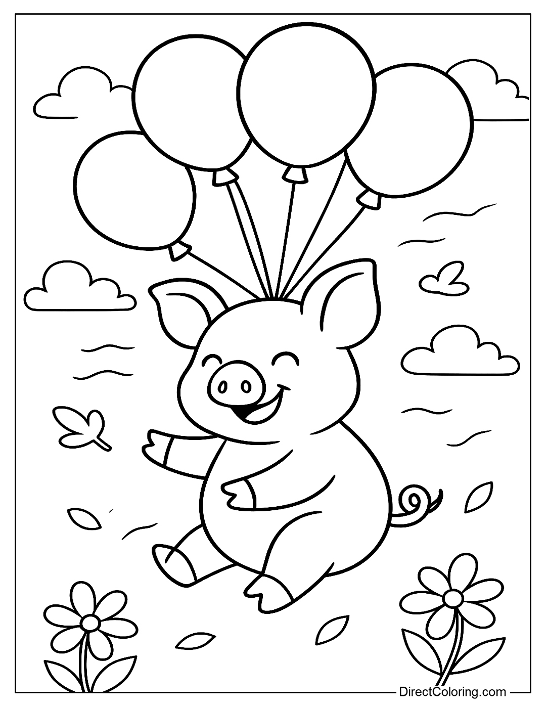 Free Pig Coloring Pages Free PDF To Download And Print