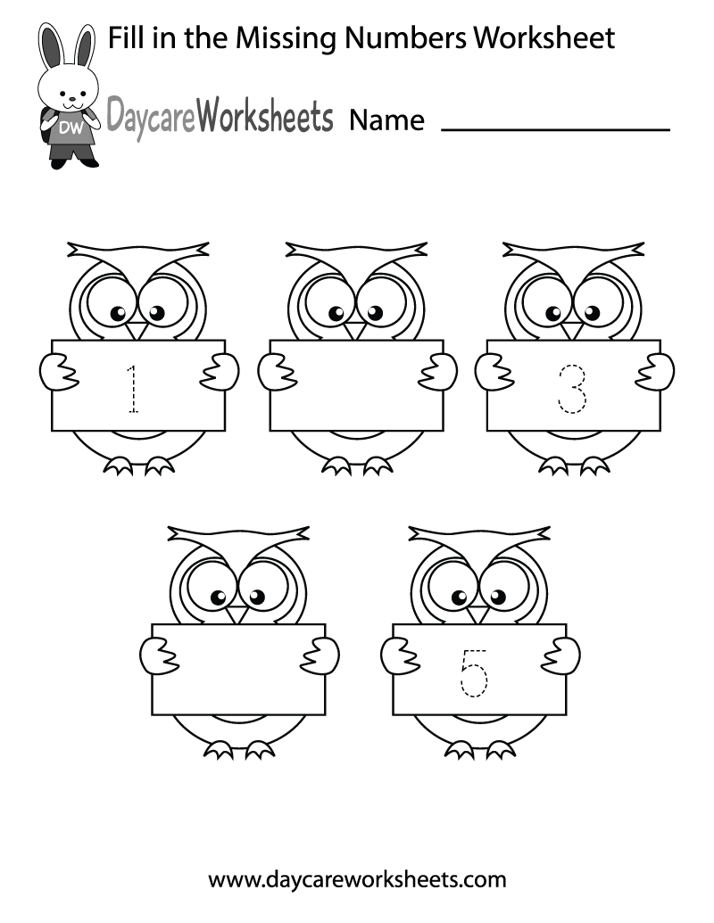 number worksheet for nursery number worksheet for nursery