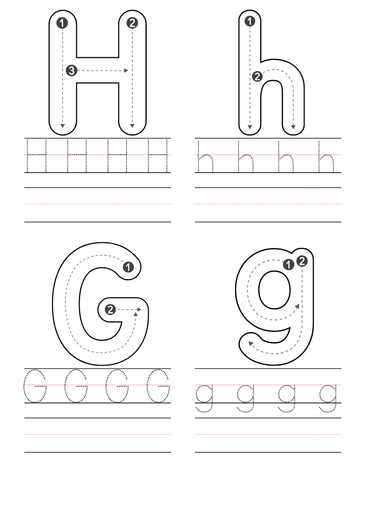 Free Preschool Letter H Worksheets Printable PDF