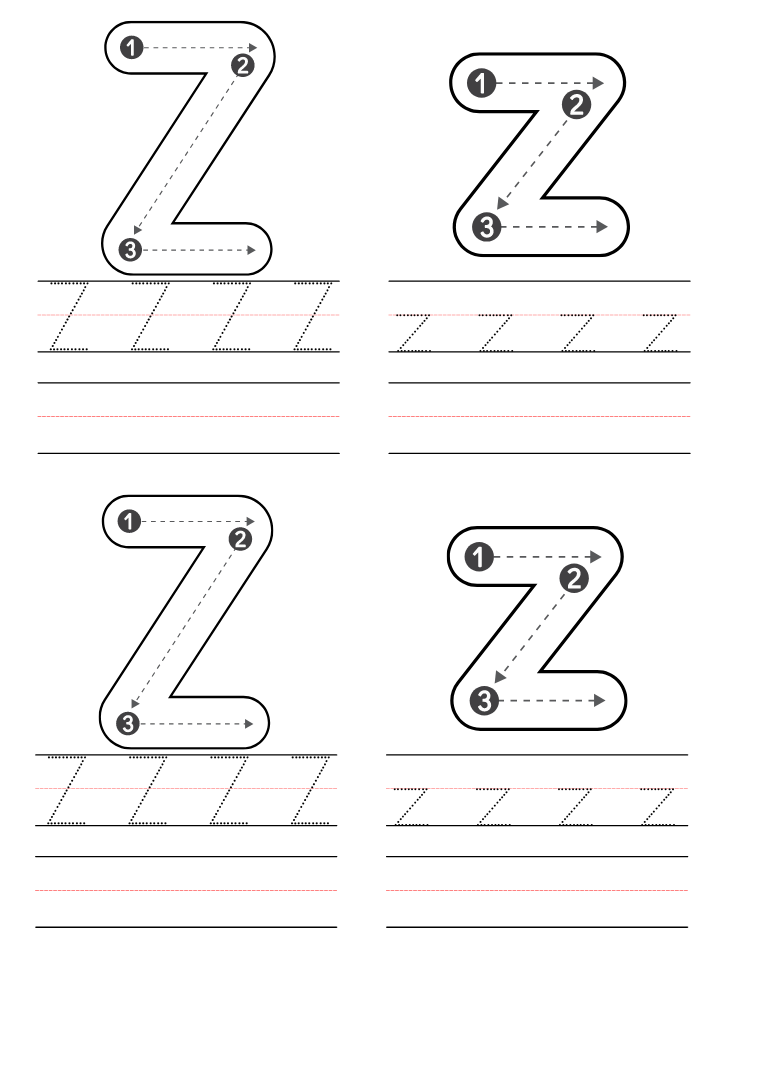 Free Preschool Letter Z Worksheets Printable PDF Free Preschool Letter Z Worksheets Printable PDF