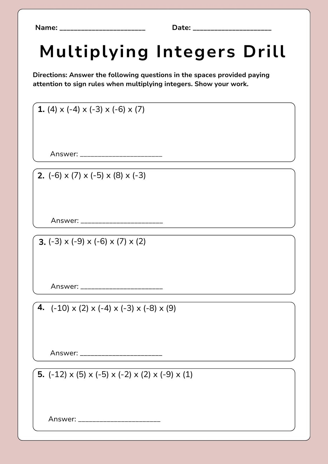 Free Printable 8th Grade Math Worksheet Templates Canva Free Printable 8th Grade Math Worksheet Templates Canva
