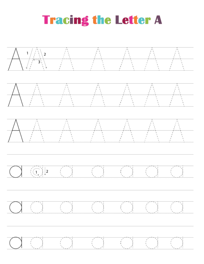 letter a tracing worksheet letter a tracing worksheet