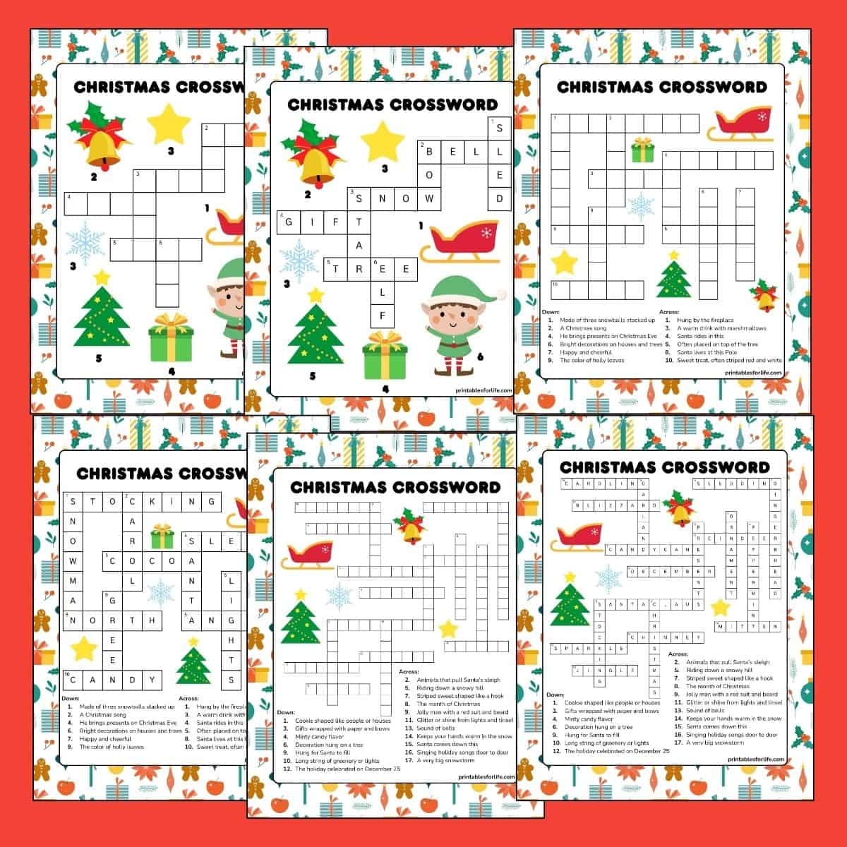 Free Printable Christmas Crossword Puzzle For Kids Free Printable Christmas Crossword Puzzle For Kids