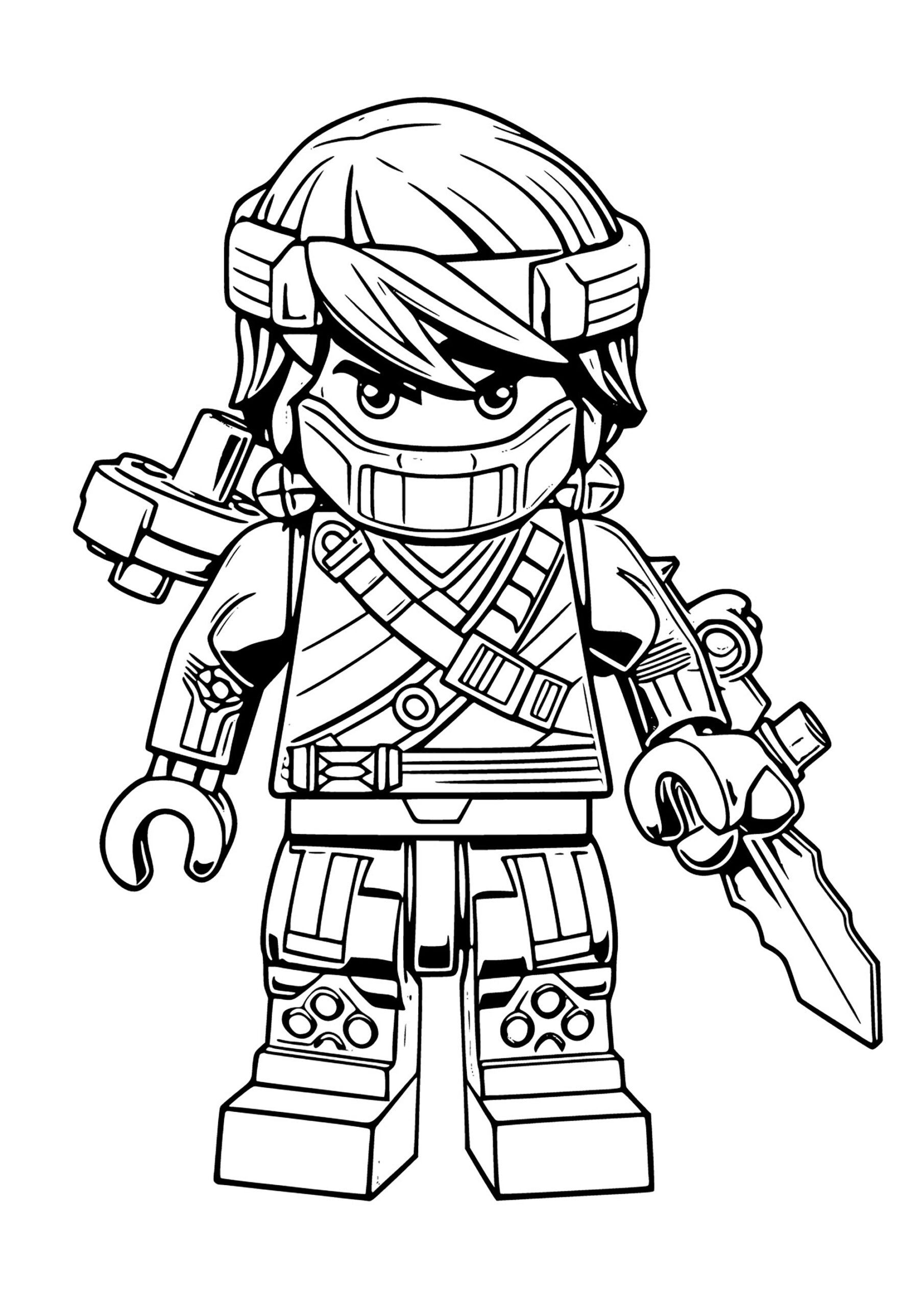 ninjago lego colouring pages