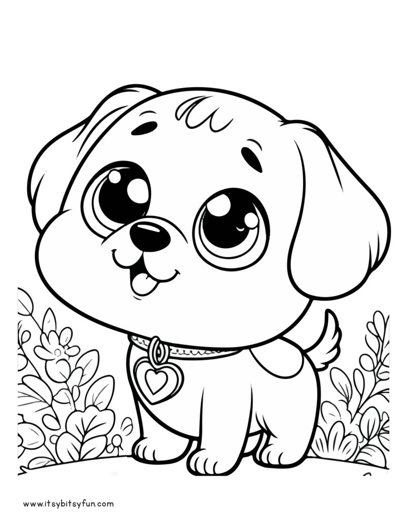 free printable dog coloring pages
