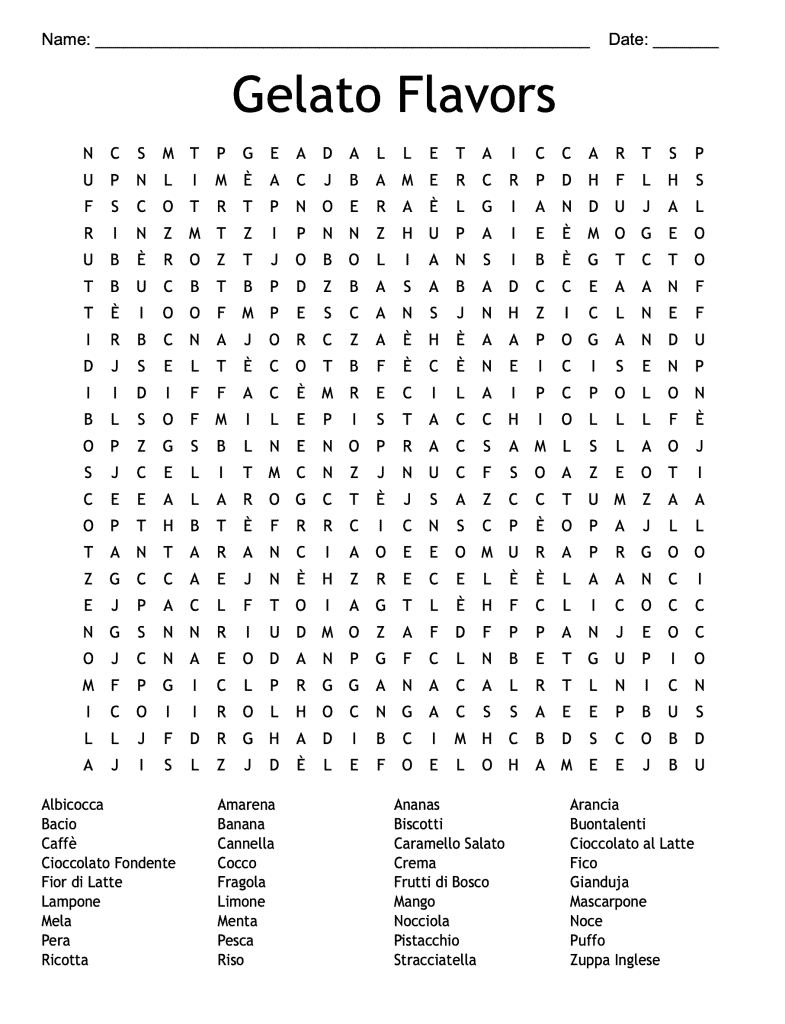 FREE PRINTABLE ITALY WORD SEARCHES 10 Puzzles On Food Fashion People Landmarks And More Mom In Italy
