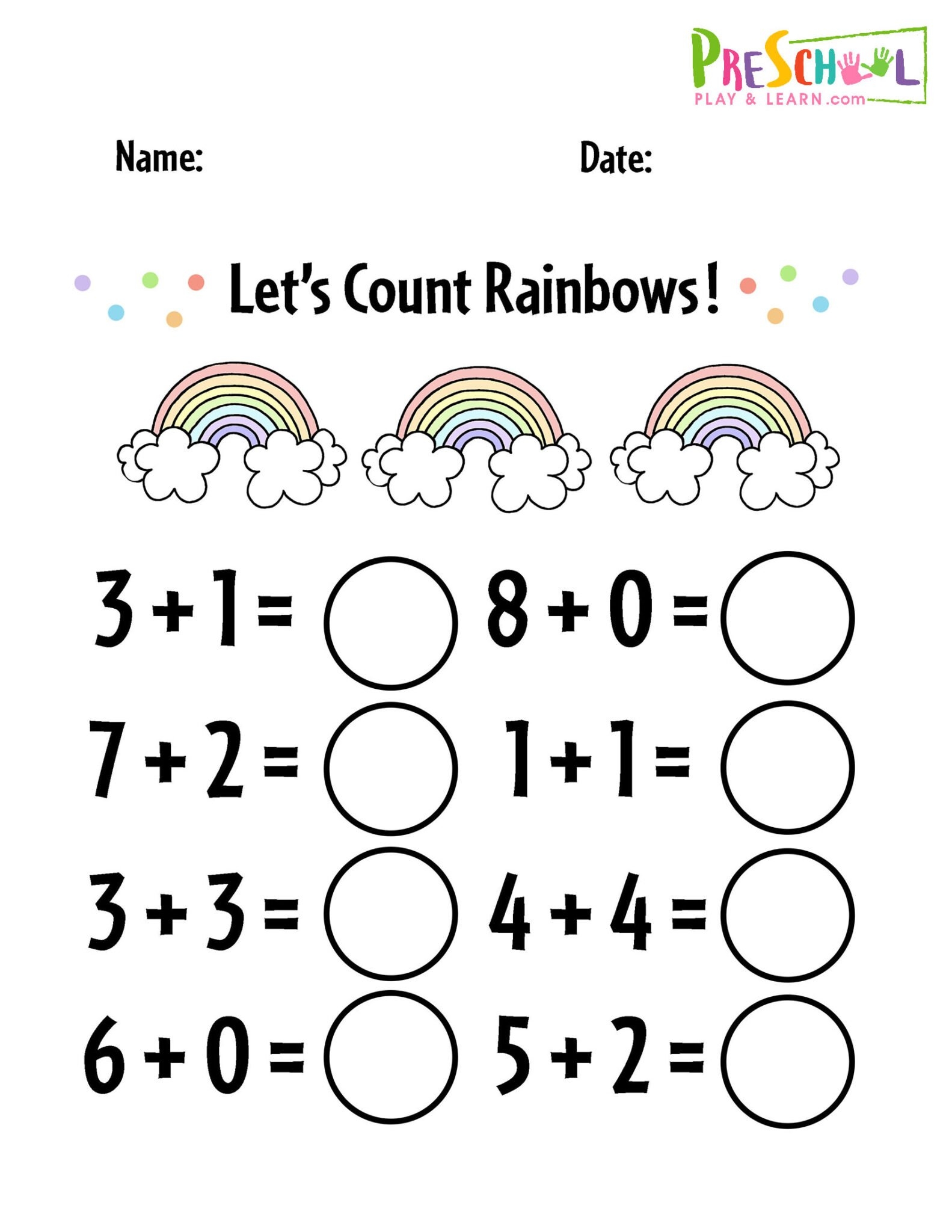 FREE Printable Kindergarten Addition Worksheets Numbers 1 10 FREE Printable Kindergarten Addition Worksheets Numbers 1 10