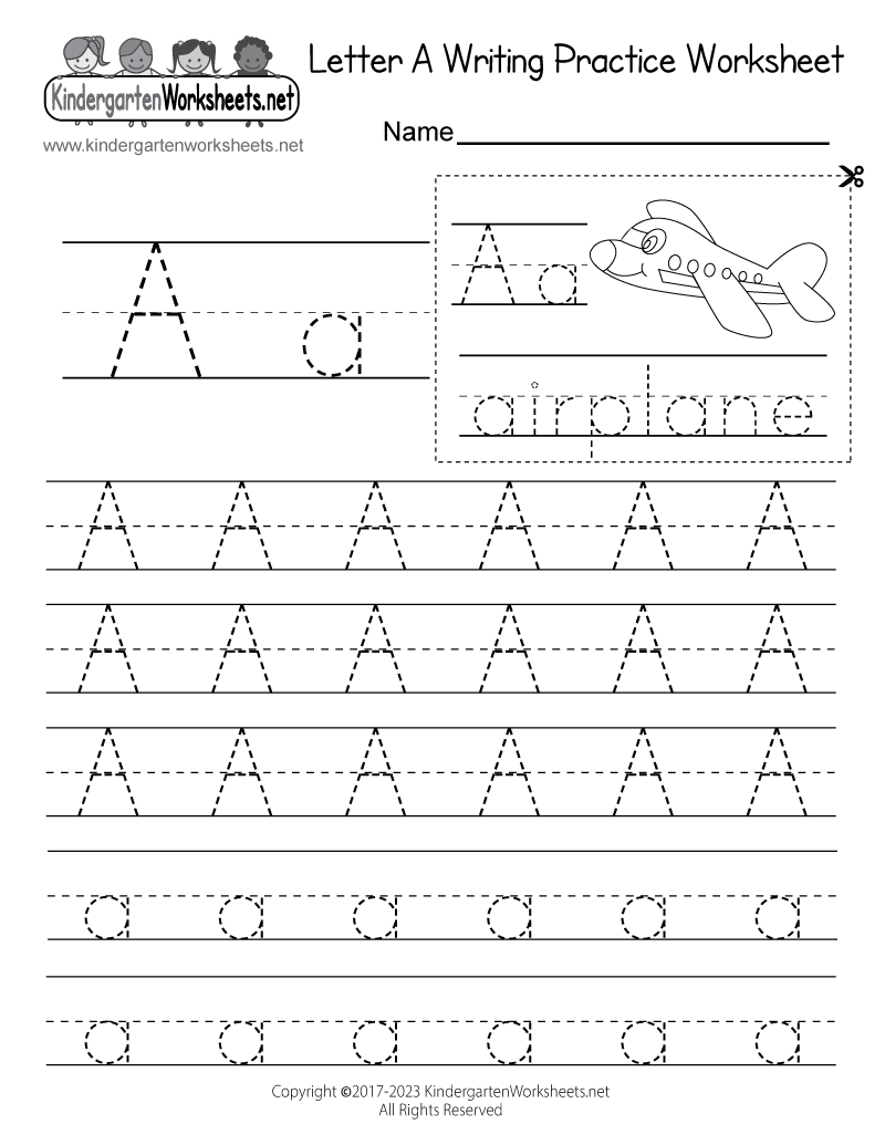 writing worksheet for kindergarten writing worksheet for kindergarten