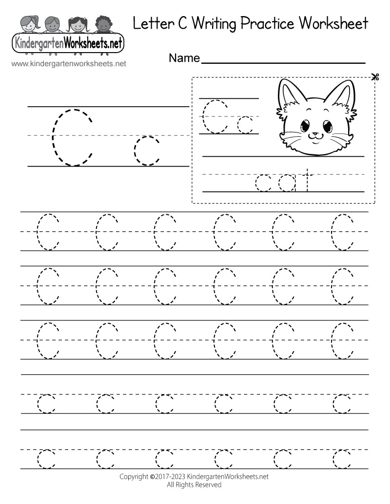 letter c worksheet free printable
