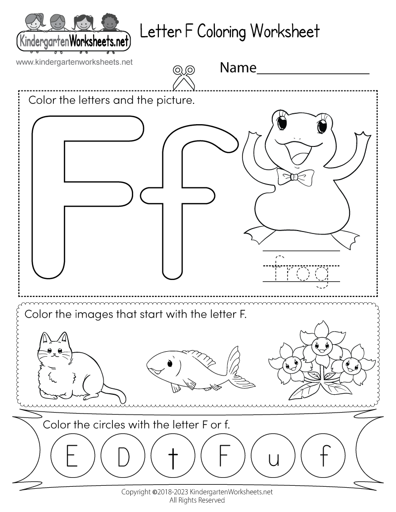 letter f worksheet free printable