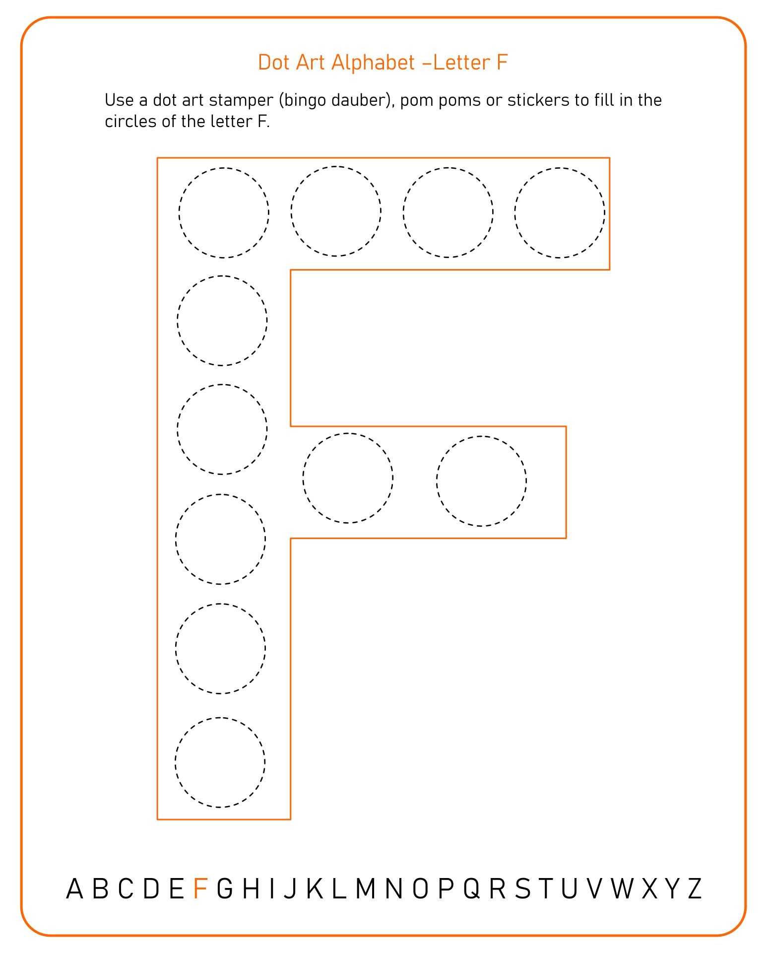 Free Printable Letter F Worksheets Preschool Coloring Printables 