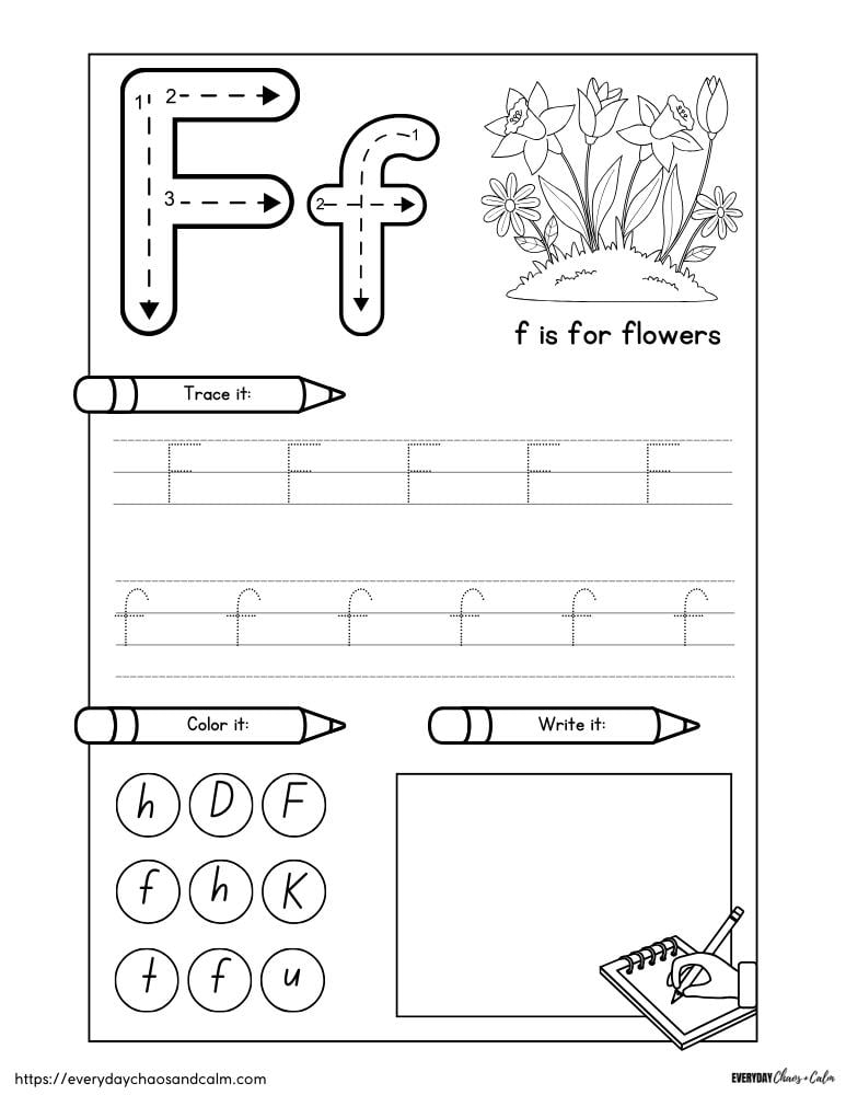 Free Printable Letter F Worksheets Free Printable Letter F Worksheets