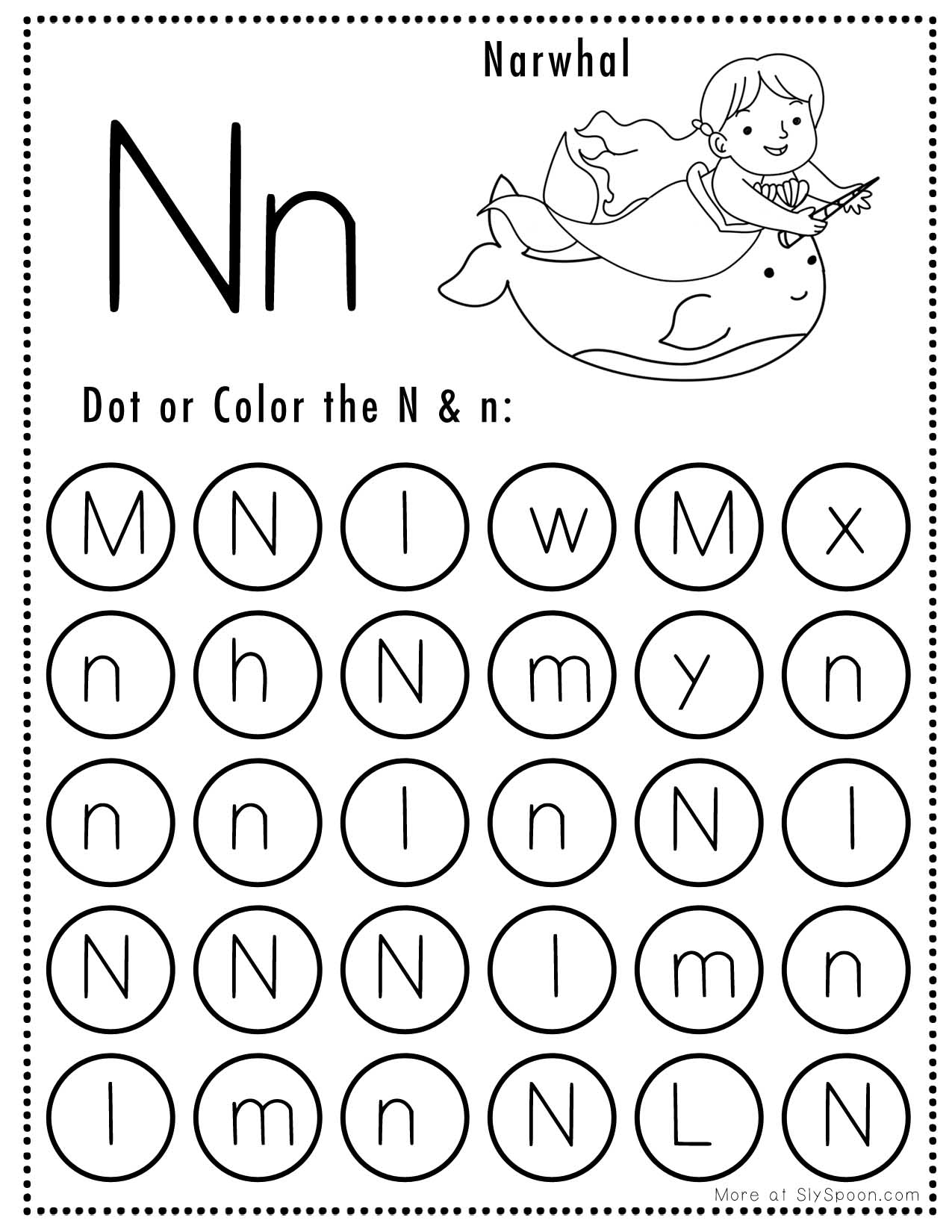 Free Printable Letter N Worksheets Sly Spoon Free Printable Letter N Worksheets Sly Spoon