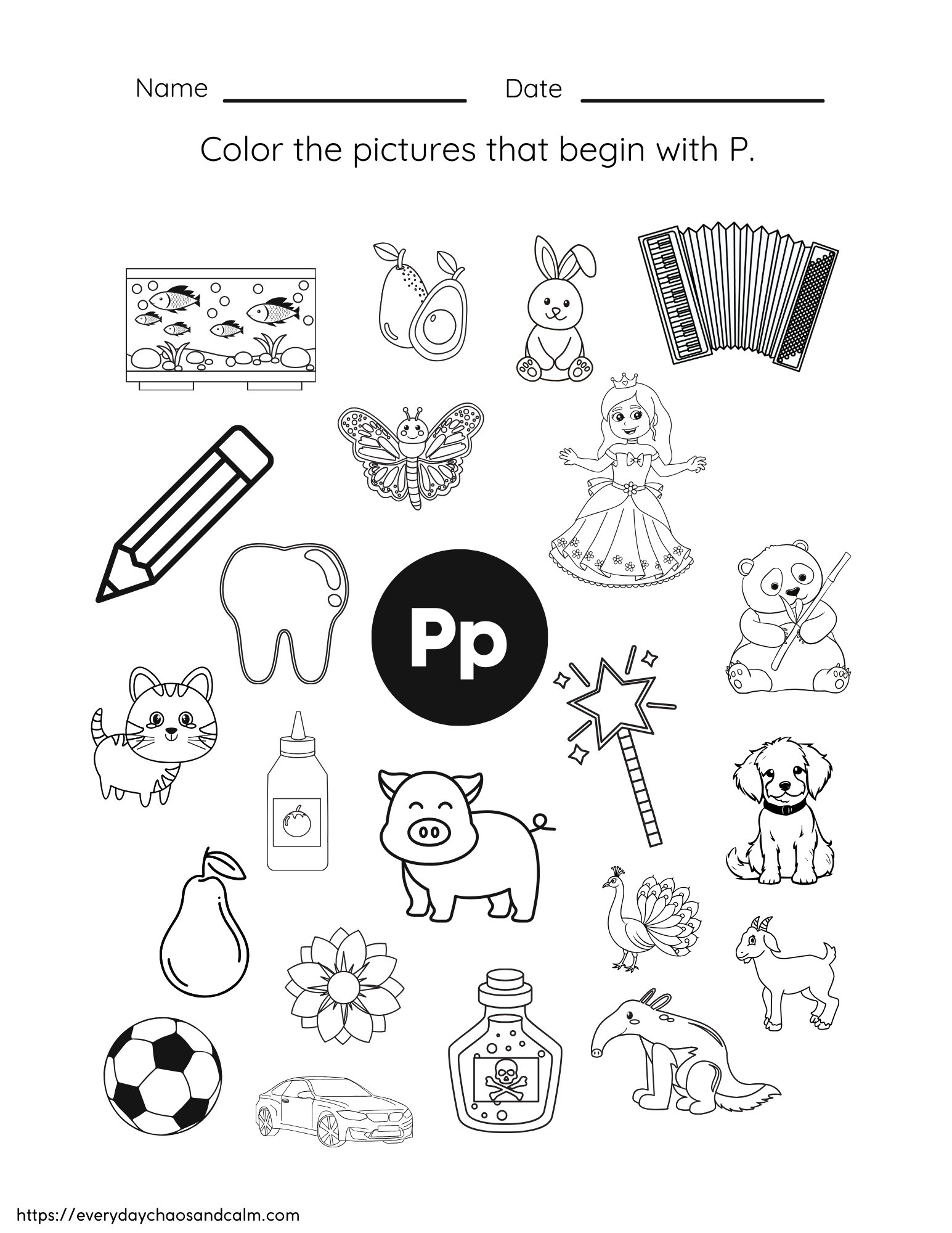 Free Printable Letter P Worksheets Free Printable Letter P Worksheets