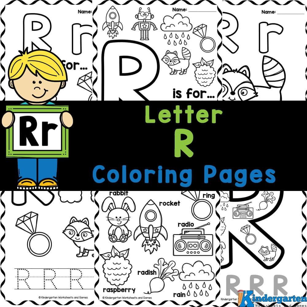 letter r color sheet