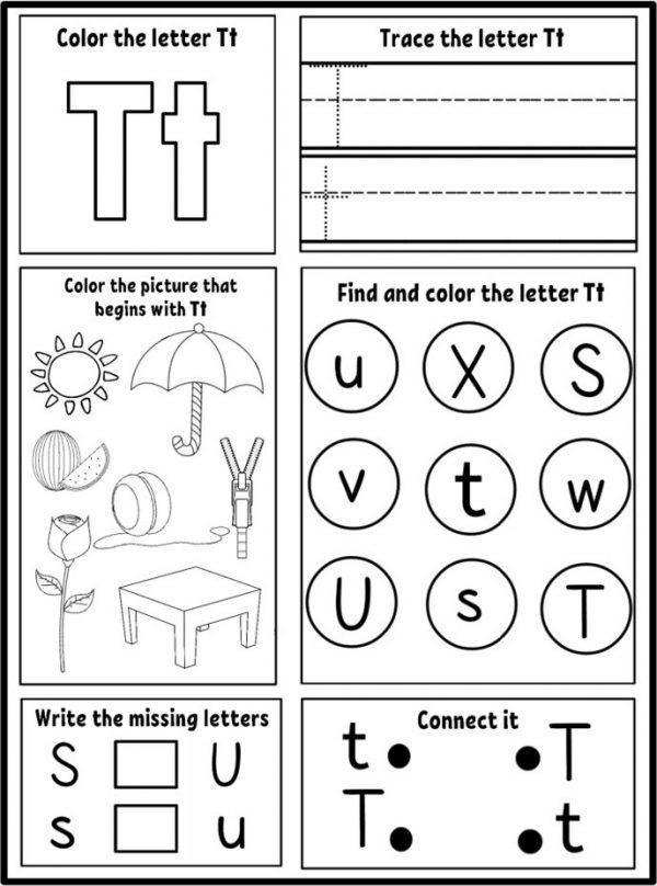 Free Printable Letter T Worksheets Preschool Preschool Coloring Free Printable Letter T Worksheets Preschool Preschool Coloring