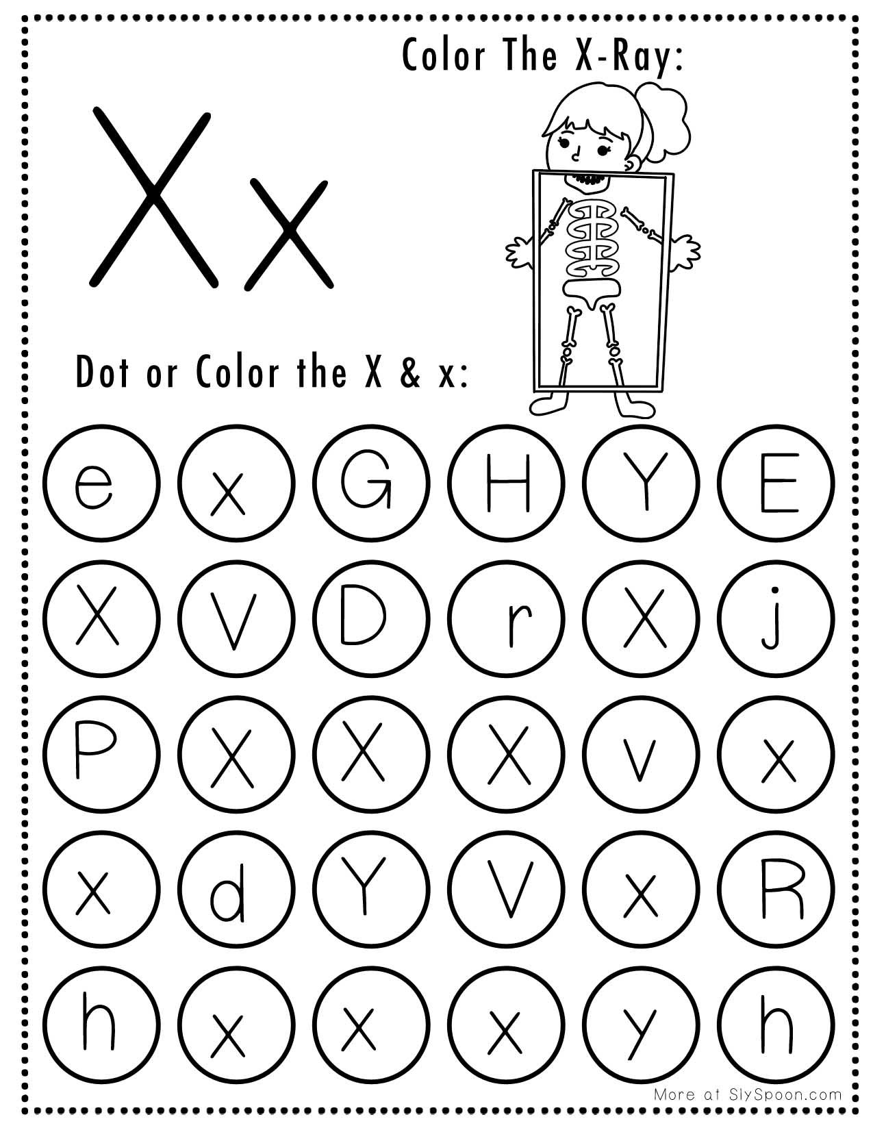 Free Printable Letter X Worksheets Sly Spoon Free Printable Letter X Worksheets Sly Spoon
