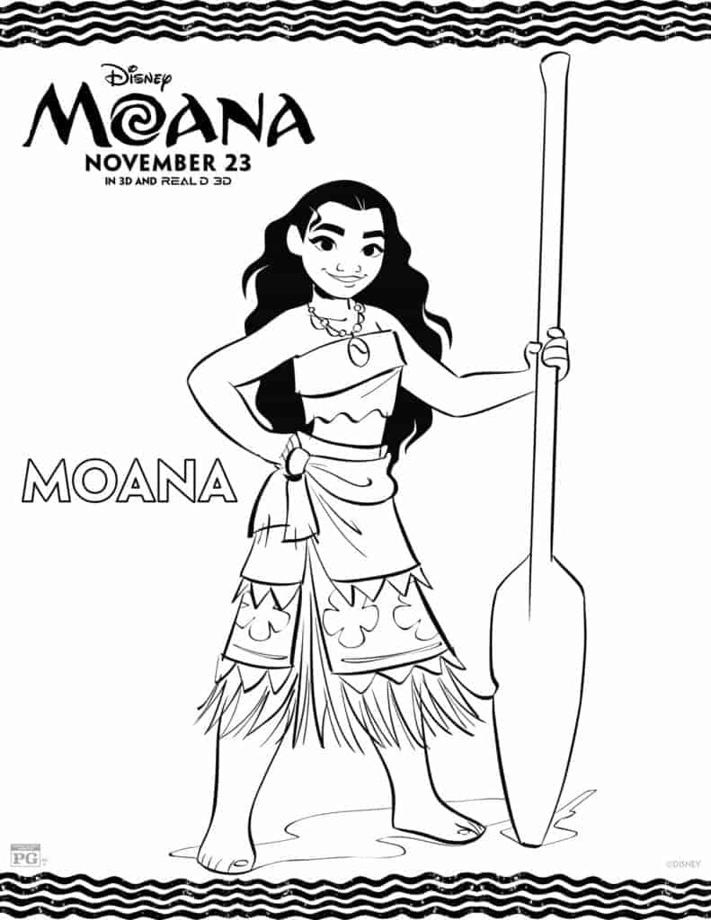 print moana coloring pages