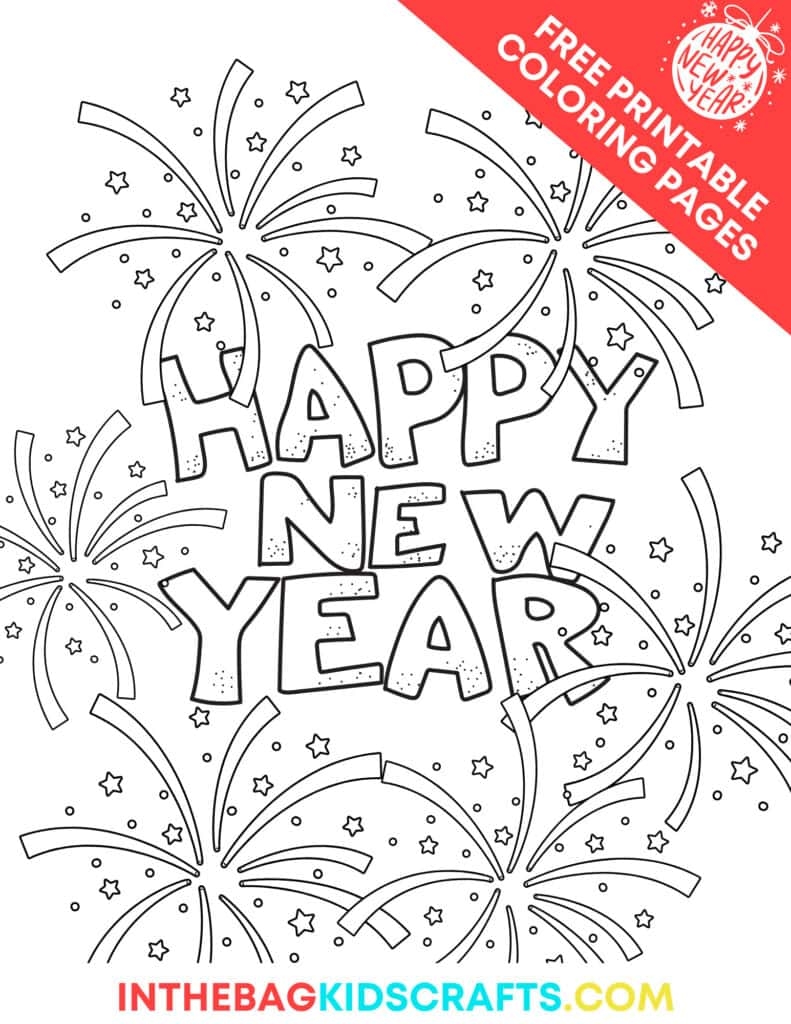 printable coloring pages new years