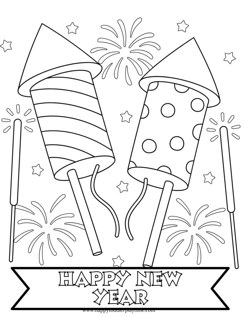 FREE Printable New Year s Eve Coloring Pages Happy Toddler Playtime FREE Printable New Year s Eve Coloring Pages Happy Toddler Playtime