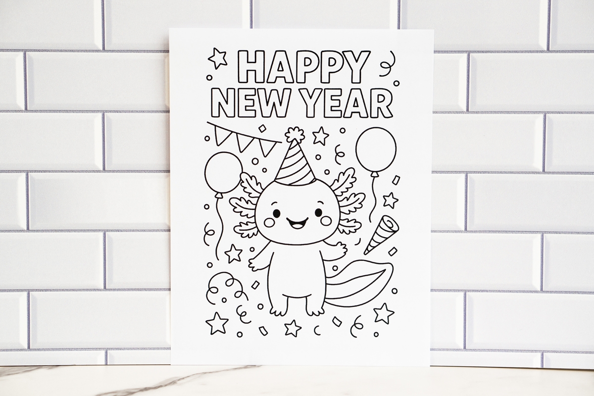 Free Printable New Years Coloring Pages For Kids