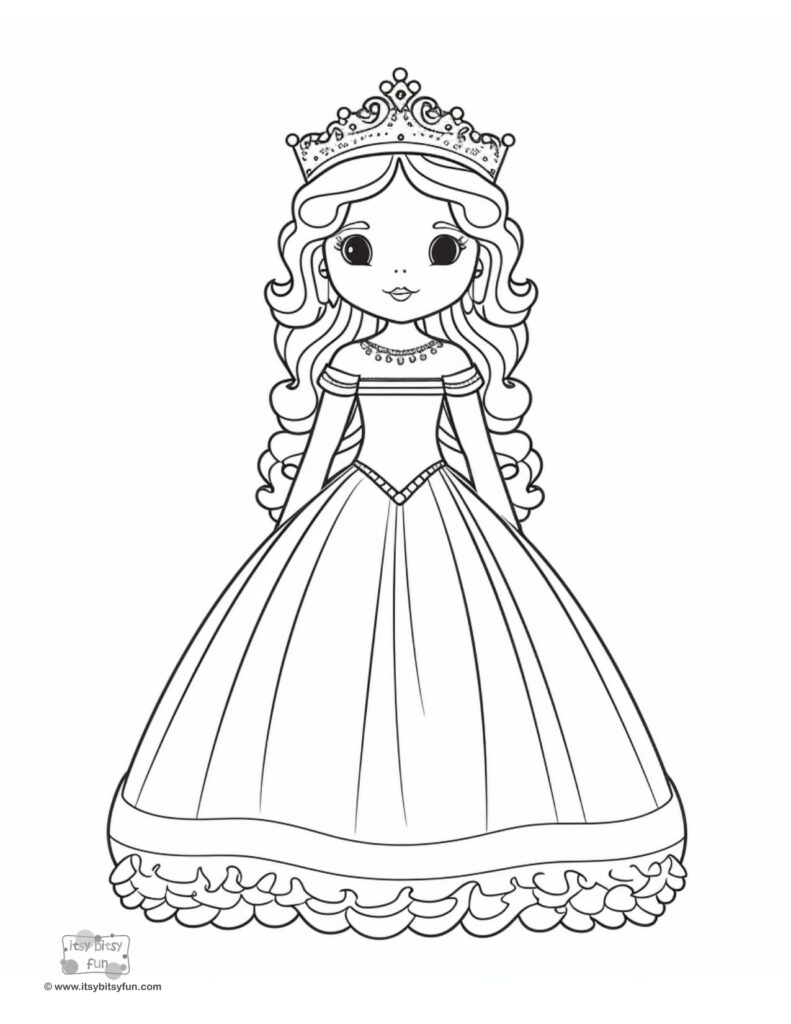 princess free coloring pages