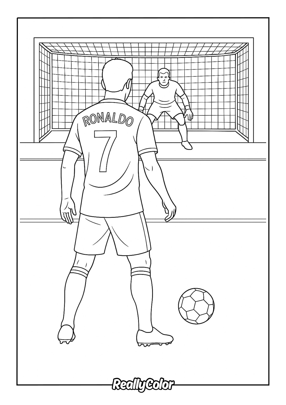 free soccer coloring pages