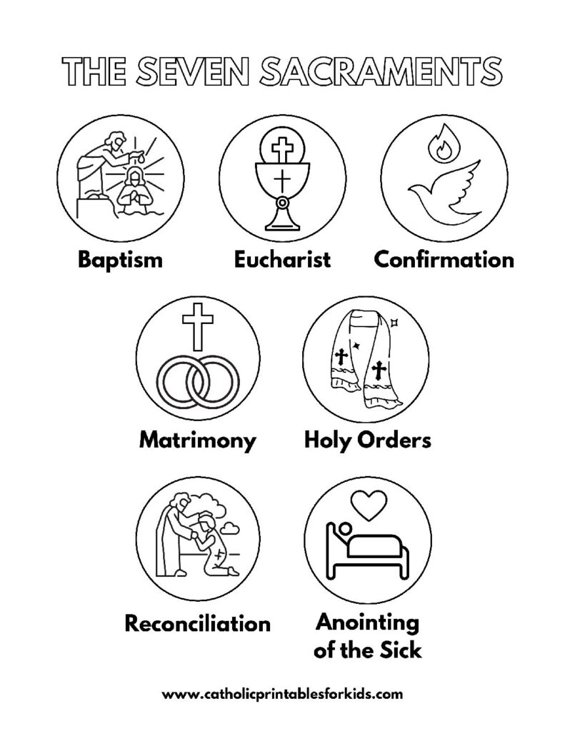 Free Printable Seven Sacraments Catholic