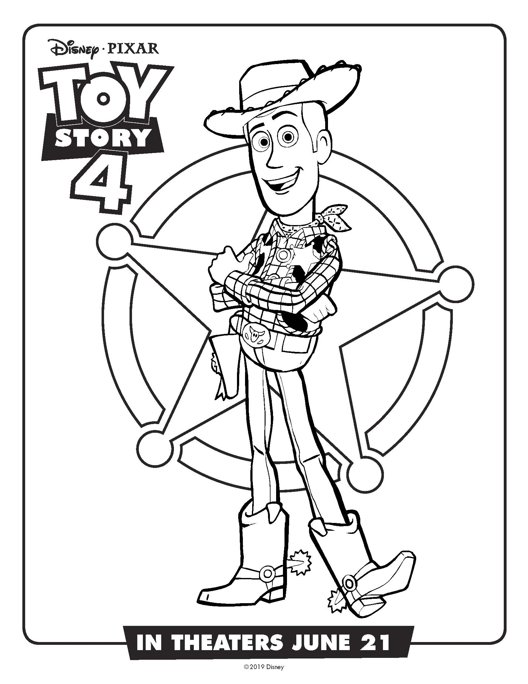 toy story 4 coloring pages