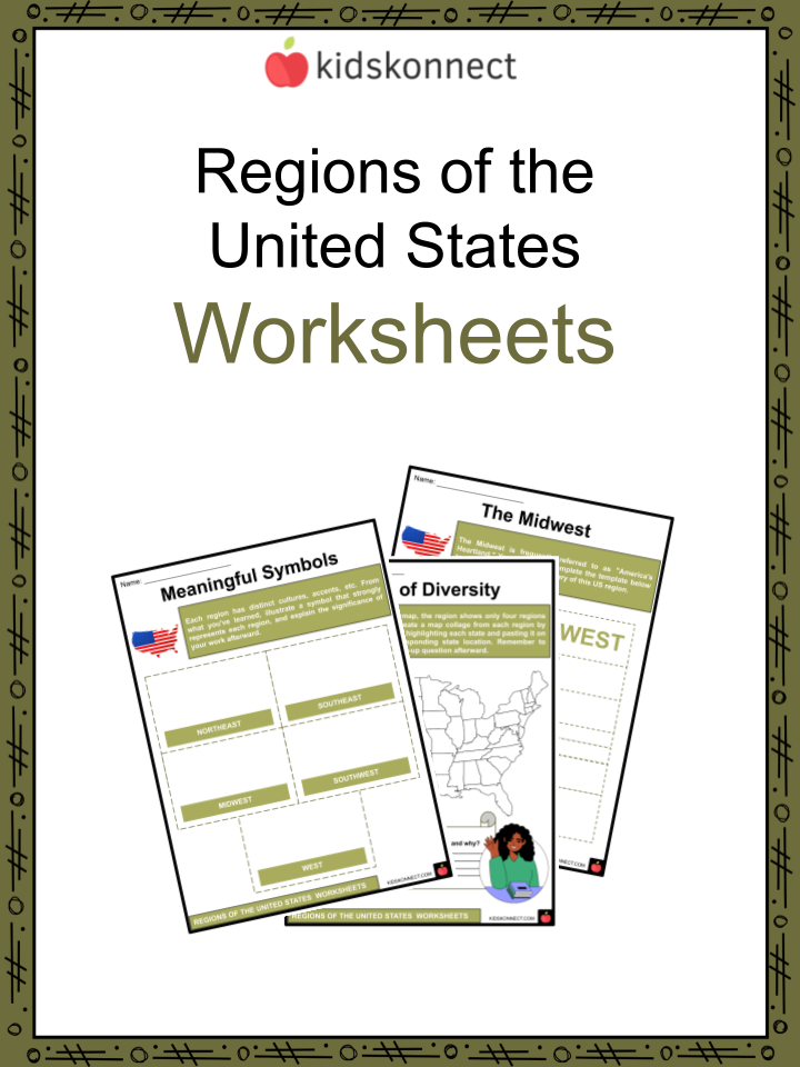Free Printable Us Regions Worksheets
