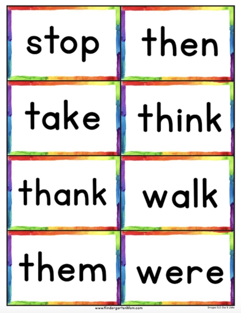 Free Printables For Kindergarten Sight Word Help 12 Ways Free Printables For Kindergarten Sight Word Help 12 Ways