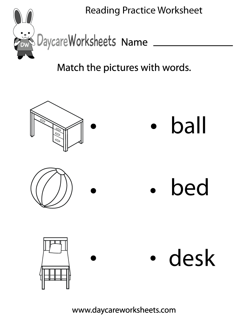 worksheets for kindergarten reading