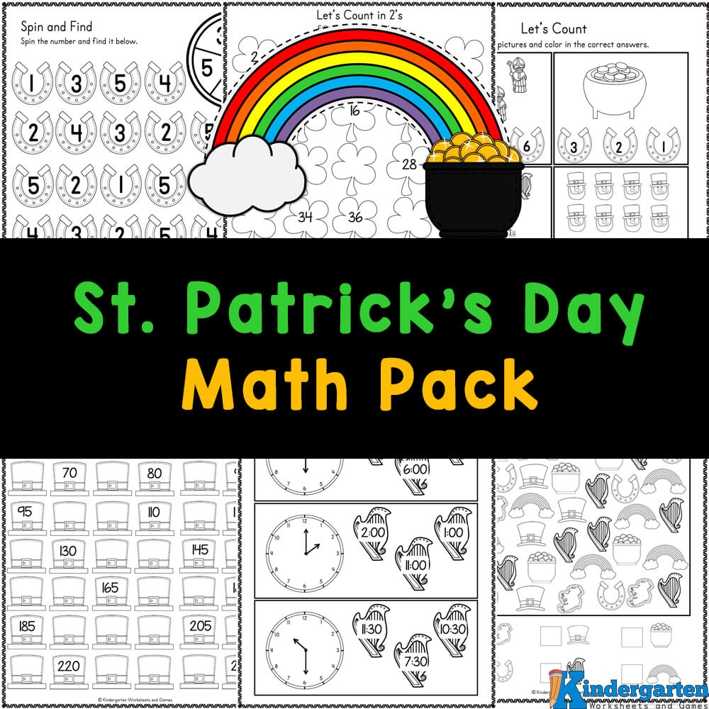 saint patrick day worksheets kindergarten