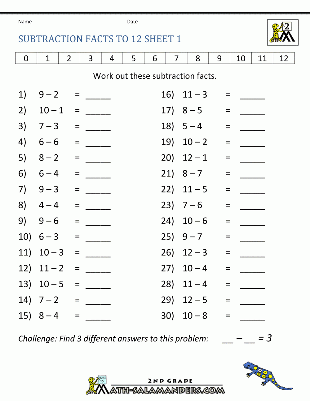 3rd grade subtraction worksheets 3rd grade subtraction worksheets