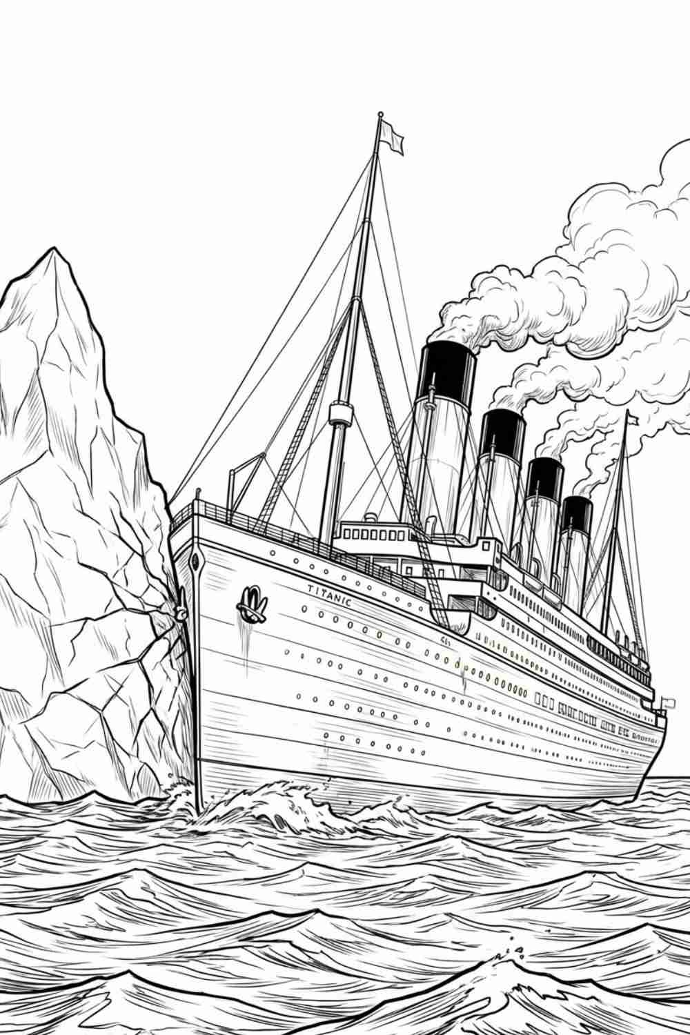 coloring pages of titanic