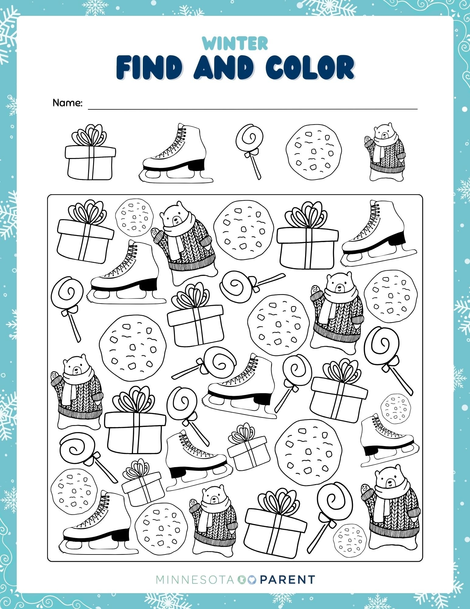 Free Winter Printables And Activity Pages For Kids Minnesota Parent Free Winter Printables And Activity Pages For Kids Minnesota Parent