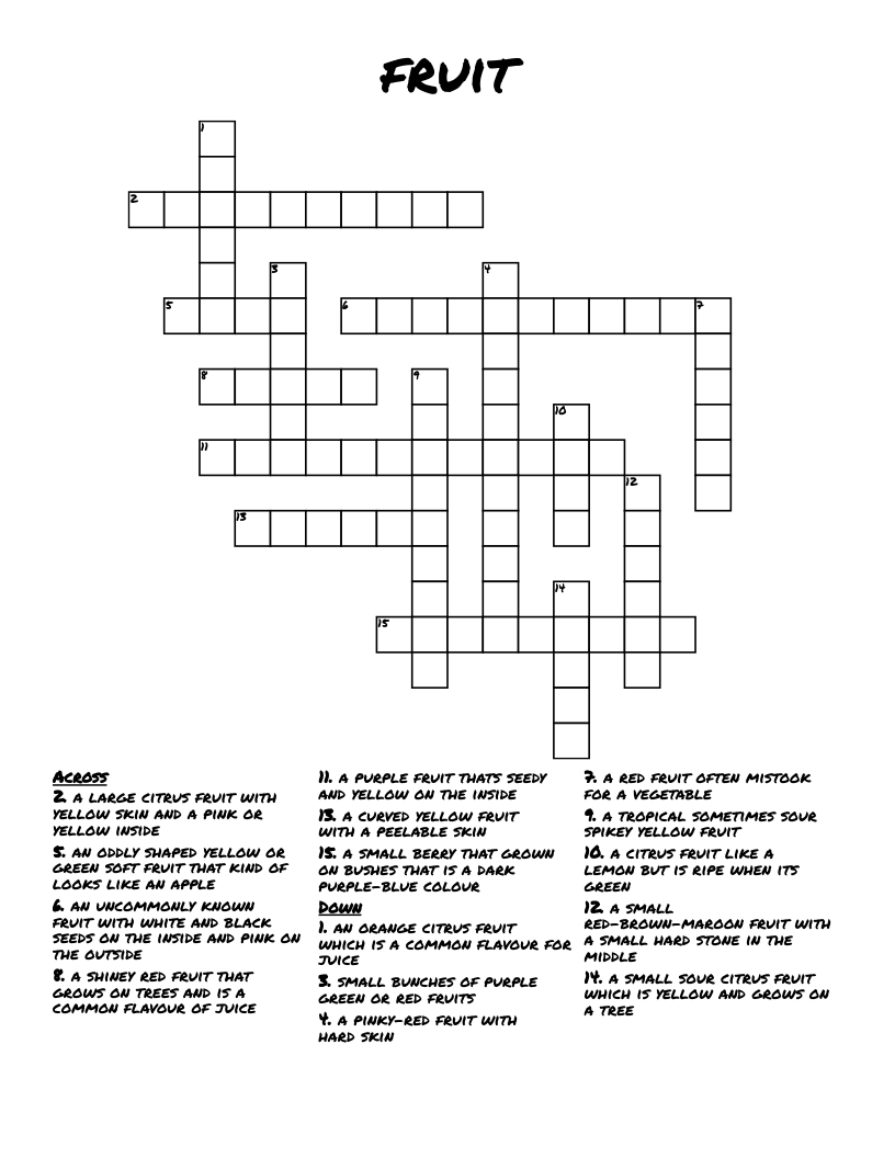 like a lemon crossword clue