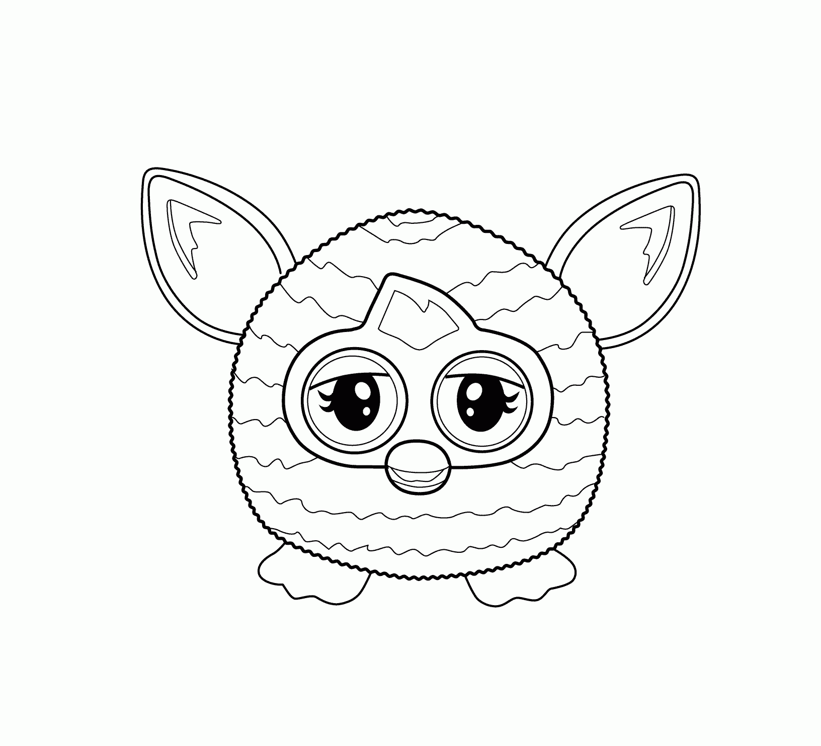 Furby Colouring Page