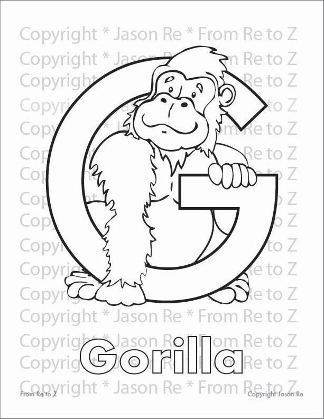 letter g coloring worksheets