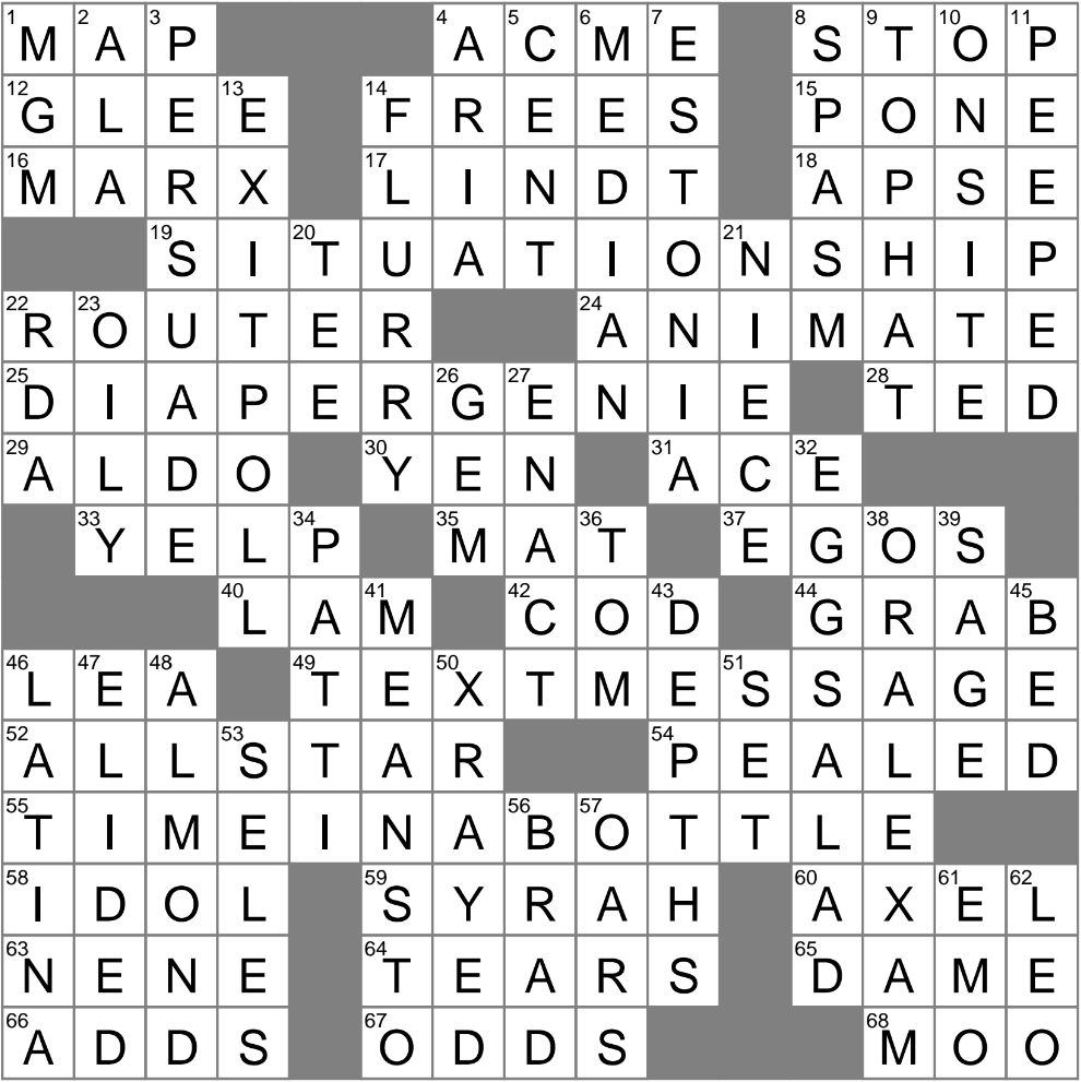 Glum Drops Crossword Clue Archives LAXCrossword Glum Drops Crossword Clue Archives LAXCrossword