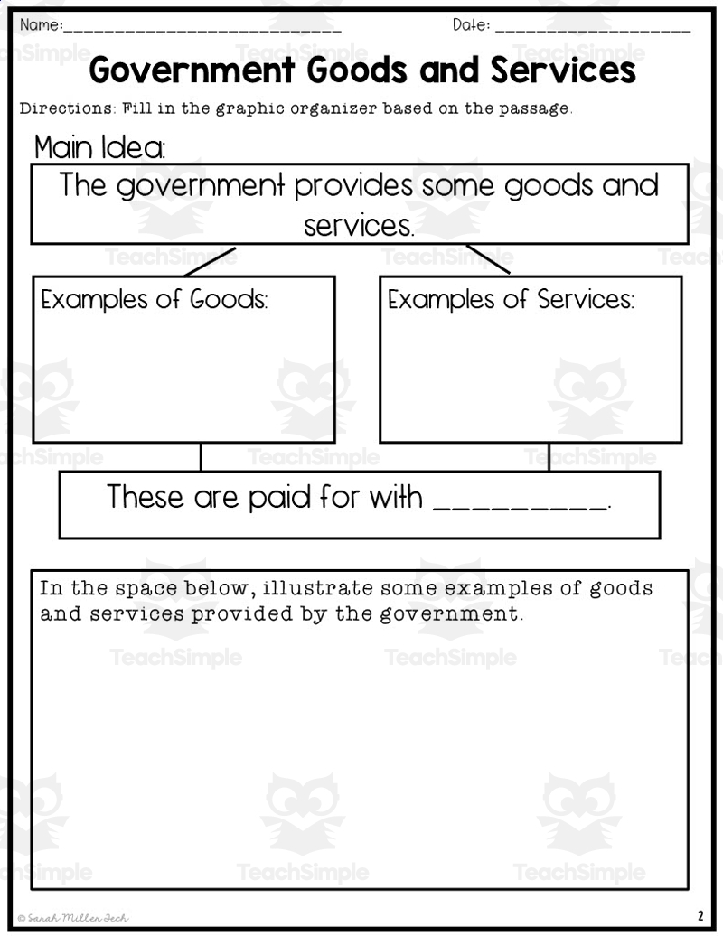 Government Goods And Services Reading Packet By Teach Simple Government Goods And Services Reading Packet By Teach Simple