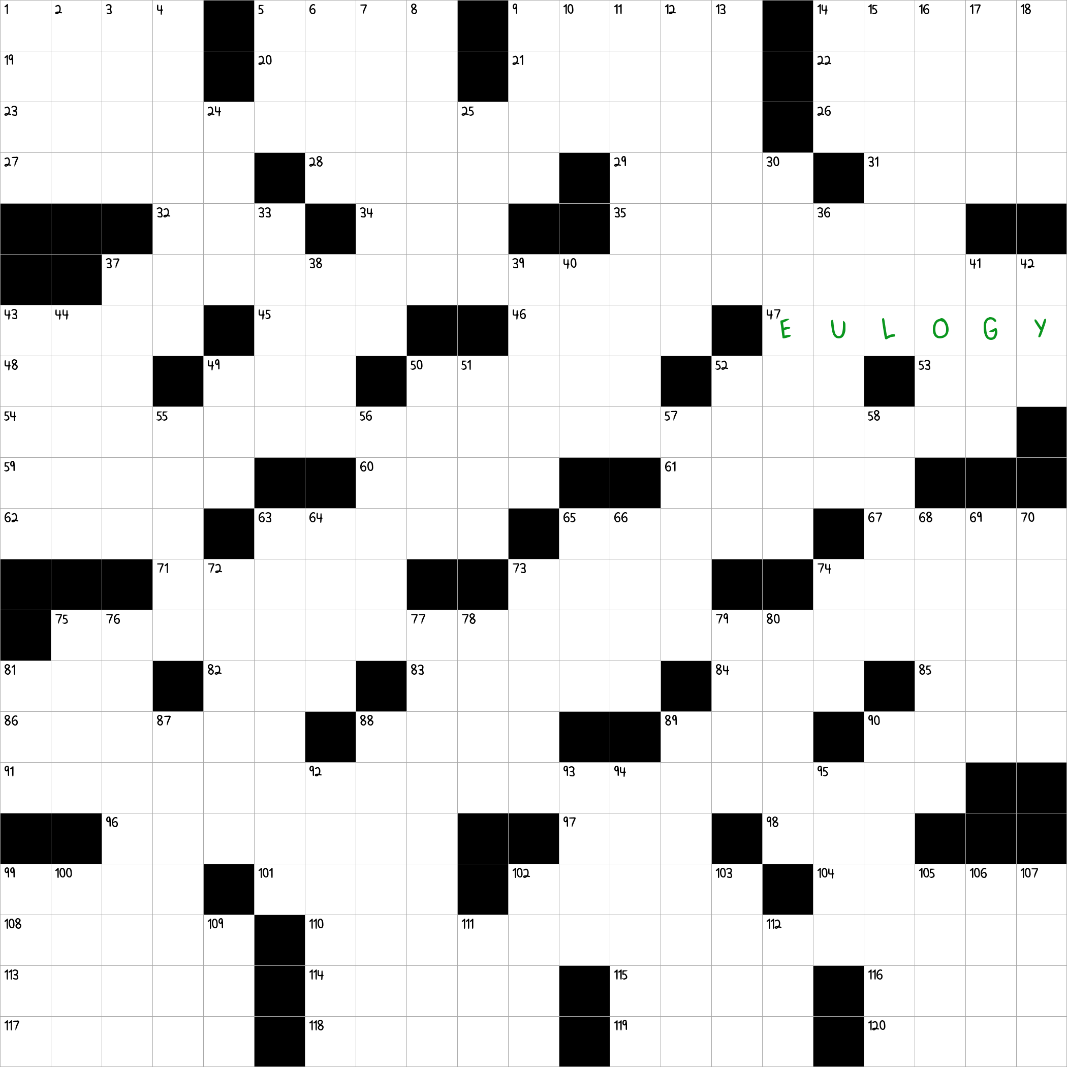 Grave Words NYT Crossword Clue October 20 2024